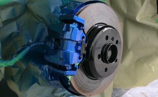 Calipers — during painting