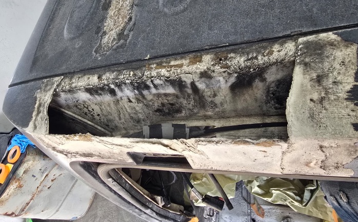 Jeep Wrangler — during restoration